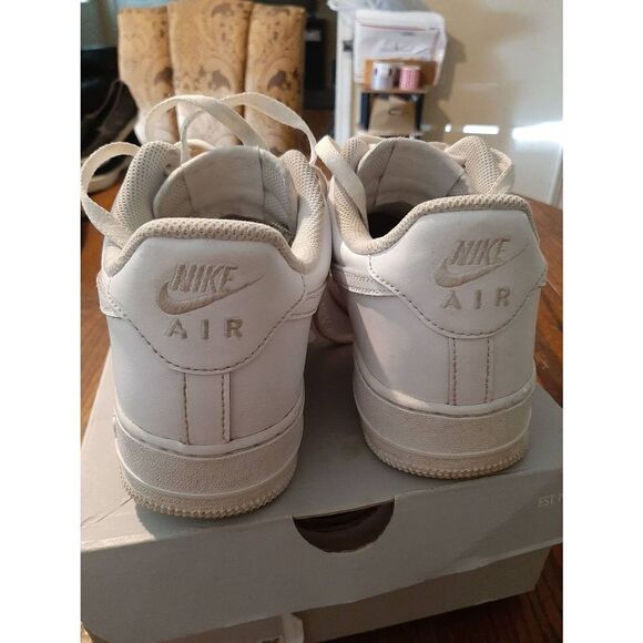9.5 Nike Air Force 1 '07 315122-111 Athletic Casual Gym Running Shoes Sneakers - Picture 4 of 12
